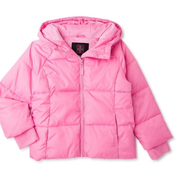 Swiss Tech Girls Winter‎ Puffer Jacket with Hood, - Picture 1 of 5